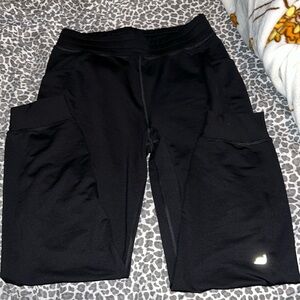 black fabletics joggers